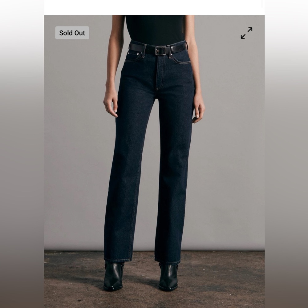 Rag & Bone Alex High-Rise Straight Jeans. Women’s size 28. Sold out.